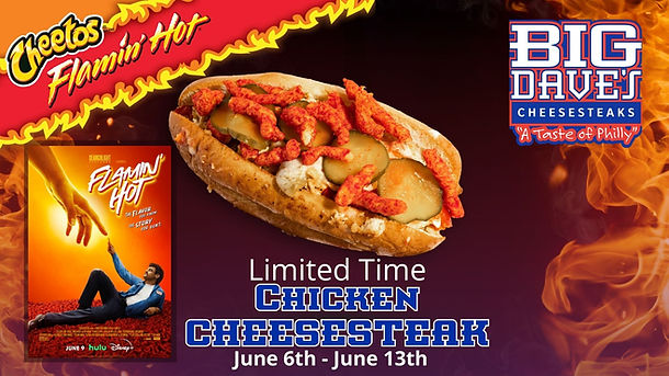 Flamin's Hot Chicken Cheesesteak promotional image